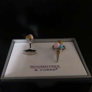 RoundTree & Yorke Ice Cream Cone Cuff-link